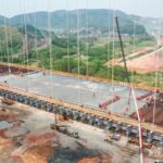 The Concrete Pouring for the Bridge Deck of the Pingliu Canal Jiuzhou Super Large Bridge Completed Successfully